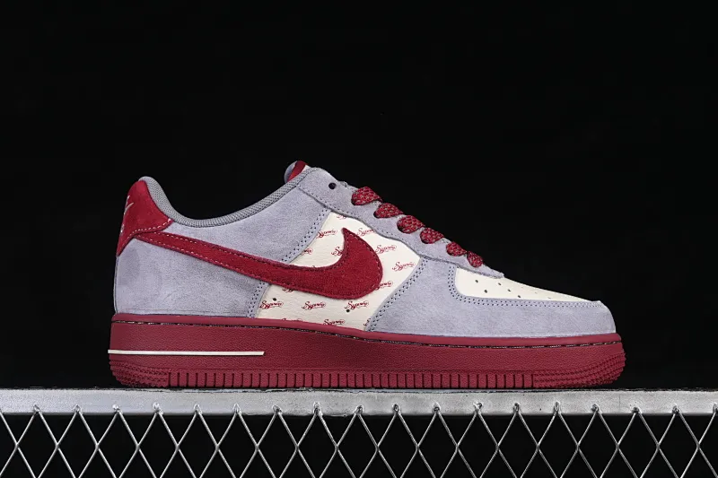 All Categories Nk Air Force 1 Air Force Series Nk Air Force 1 Low Air Force Low Nike Air Force 1'07 Low Year of the Horse Limited Edition Gray and Red Contrast Color Air Force 1 Low-top Casual Sneakers JP2026-136